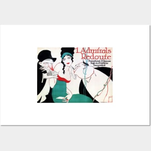 1. ADMIRALS REDOUTE by Ernst Deutsch in 1912 Vintage Social Club Pub Bar Advertisement Posters and Art
